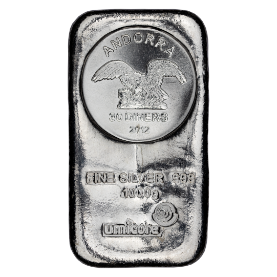 30 Diners Münzbarren 1000g