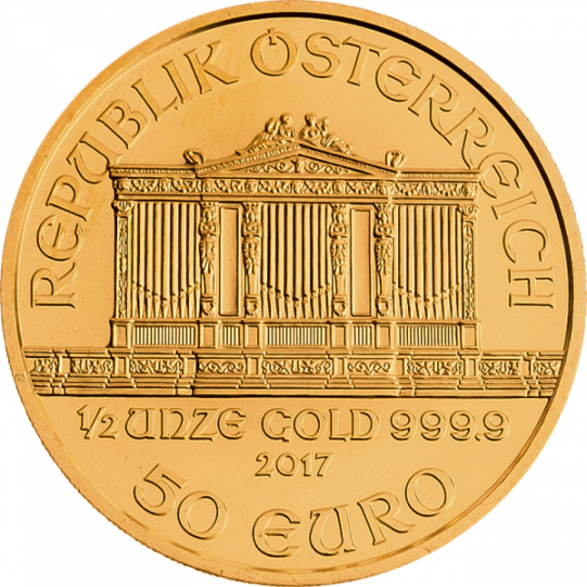 Gold Philharmoniker 1/2 Unze