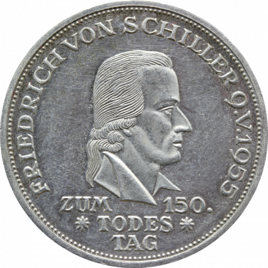 BRD 5.-DM Schiller 1955