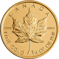 Maple Leaf 1/4 Unze Gold