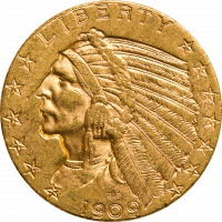USA 5 $ Indian Head